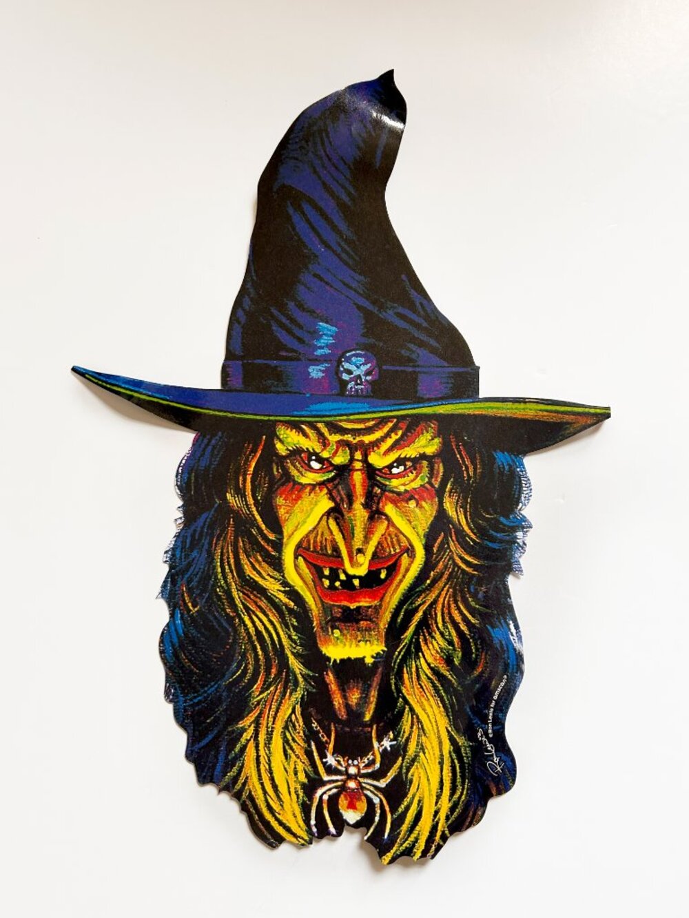 Vintage Halloween Amscan Ron Lewis Witch Die Cut - Picture 2 of 7